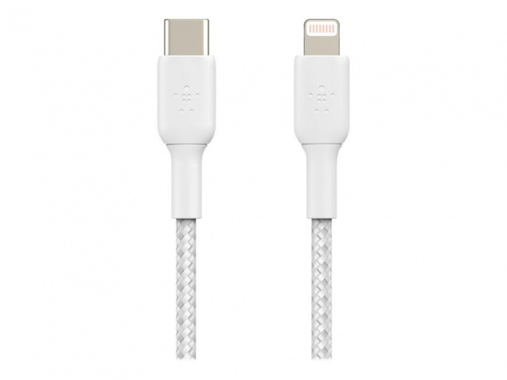 Belkin Boost Charge Lightning - USB-C Braided 1m in the group SMARTPHONE & TABLETS / Chargers & Cables / Cables / Cables Lightning at TP E-commerce Nordic AB (C18839)