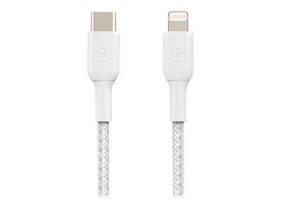 Belkin Boost Charge Lightning - USB C Flätad 2m in the group SMARTPHONE & TABLETS / Chargers & Cables / Cables / Cables Lightning at TP E-commerce Nordic AB (C18840)