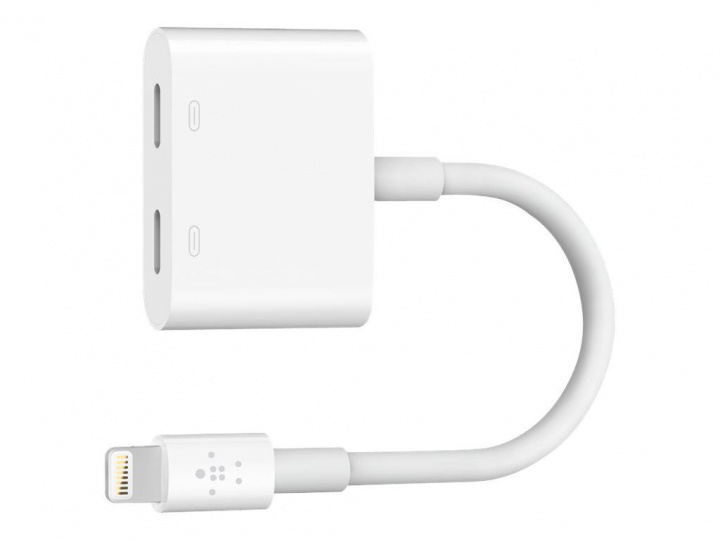 Belkin lightning till 2x Lightning , ljud och laddning in the group SMARTPHONE & TABLETS / Chargers & Cables / Adapters at TP E-commerce Nordic AB (C18866)