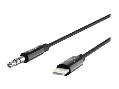 Belkin Lightning till 3.5mm 0,9m in the group SMARTPHONE & TABLETS / Chargers & Cables / Cables / Cables Lightning at TP E-commerce Nordic AB (C18867)