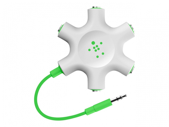 Belkin Rockstar Hörlurs splitter, Vit in the group SMARTPHONE & TABLETS / Chargers & Cables / Adapters at TP E-commerce Nordic AB (C18875)