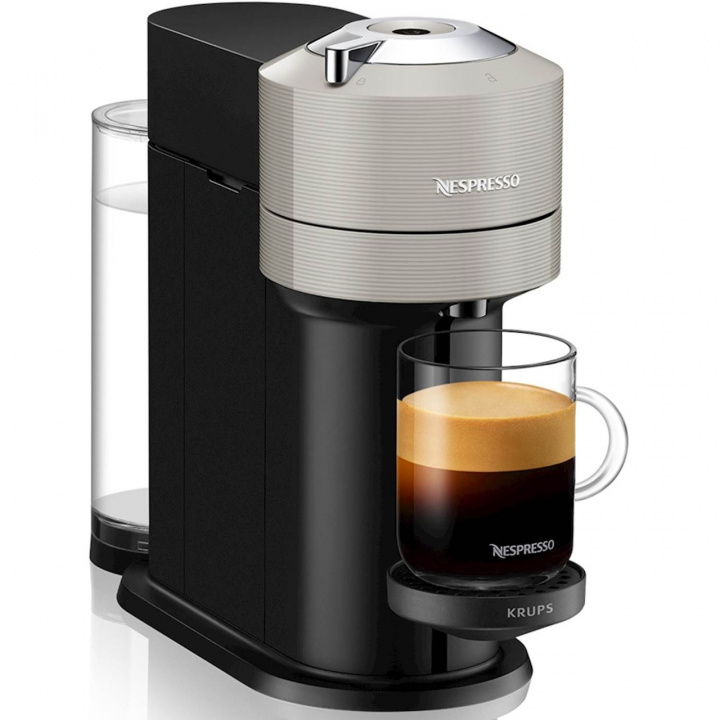 Krups Nespresso Vertuo Next 1,1 l. Grey in the group HOME, HOUSEHOLD & GARDEN / Household appliances / Coffee makers and accessories / Espresso Machines at TP E-commerce Nordic AB (C19337)