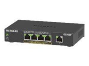 Netgear 5PT GE UNMANAGED SWCH W/ POE+ in the group COMPUTERS & PERIPHERALS / Network / Switches / 10/100/1000Mbps at TP E-commerce Nordic AB (C19387)