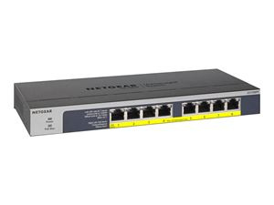 Netgear 8PT POE/POE+ GIGABIT UNMANAGED SWCH in the group COMPUTERS & PERIPHERALS / Network / Switches / 10/100/1000Mbps at TP E-commerce Nordic AB (C19403)