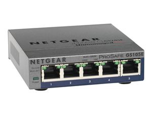 Netgear GS105E-200PES in the group COMPUTERS & PERIPHERALS / Network / Switches at TP E-commerce Nordic AB (C19427)