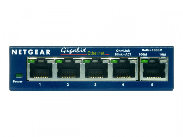 Netgear GS105GE 5Port 1000T switch in the group COMPUTERS & PERIPHERALS / Network / Switches / 10/100/1000Mbps at TP E-commerce Nordic AB (C19428)