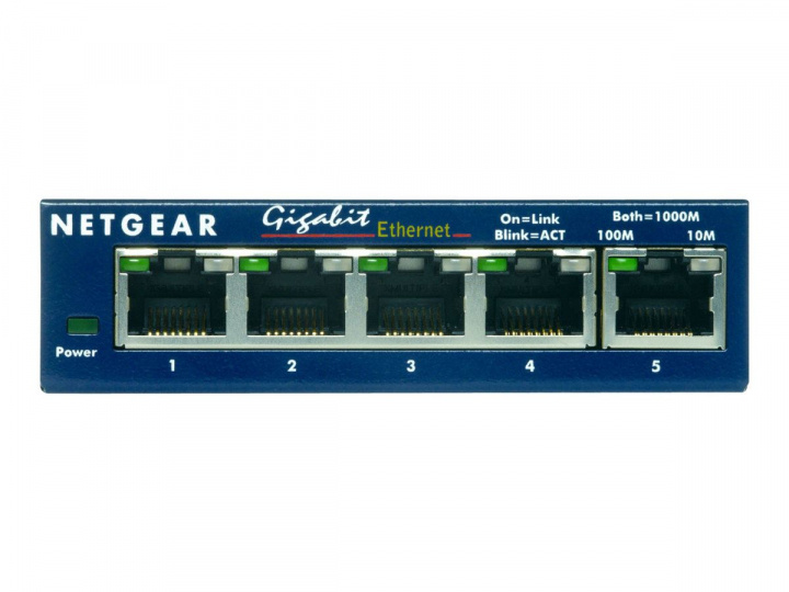 Netgear GS105GE 5Port 1000T switch in the group COMPUTERS & PERIPHERALS / Network / Switches at TP E-commerce Nordic AB (C19428)