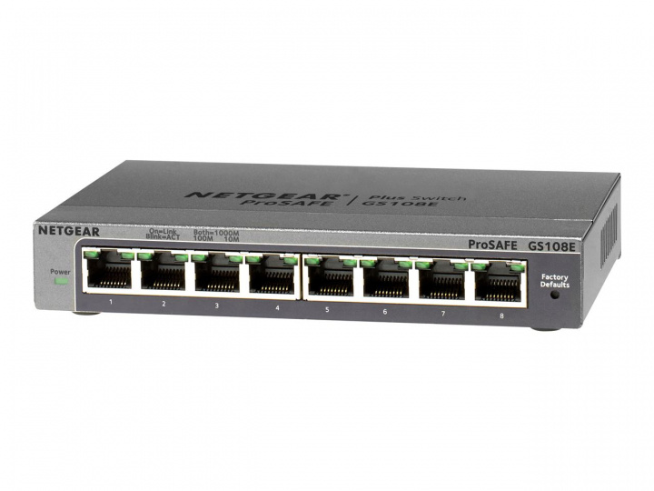 Netgear GS108E-300PES in the group COMPUTERS & PERIPHERALS / Network / Switches at TP E-commerce Nordic AB (C19429)