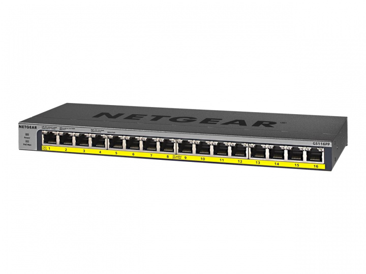 Netgear GS116LP Gigabit Ethernet Unmanaged Switch in the group COMPUTERS & PERIPHERALS / Network / Switches / 10/100/1000Mbps at TP E-commerce Nordic AB (C19433)