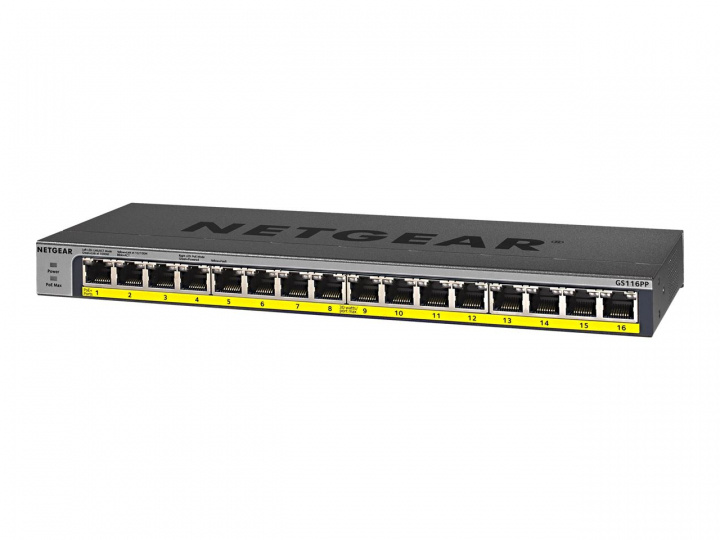 Netgear GS116LP Gigabit Ethernet Unmanaged Switch in the group COMPUTERS & PERIPHERALS / Network / Switches at TP E-commerce Nordic AB (C19433)