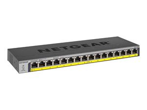 Netgear GS116PP Gigabit Ethernet Unmanaged Switch in the group COMPUTERS & PERIPHERALS / Network / Switches / 10/100/1000Mbps at TP E-commerce Nordic AB (C19434)