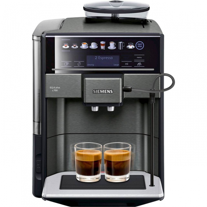 Siemens Espressomaskin TE657319RW, 1500W, Svart in the group HOME, HOUSEHOLD & GARDEN / Household appliances / Coffee makers and accessories / Espresso Machines at TP E-commerce Nordic AB (C19721)