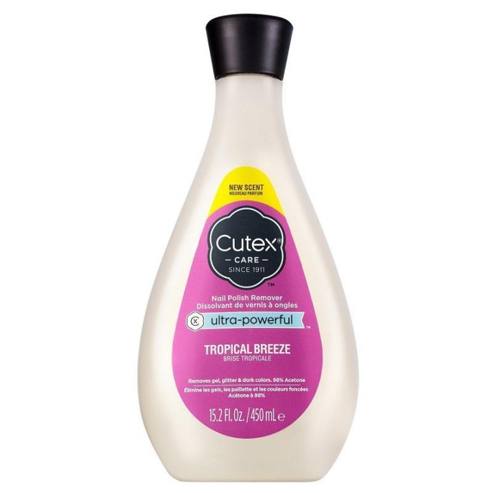 Cutex Ultra-Powerful Nail Polish Remover Tropical Breeze 450 ml in the group BEAUTY & HEALTH / Manicure / Pedicure / Nail polish remover at TP E-commerce Nordic AB (C19952)