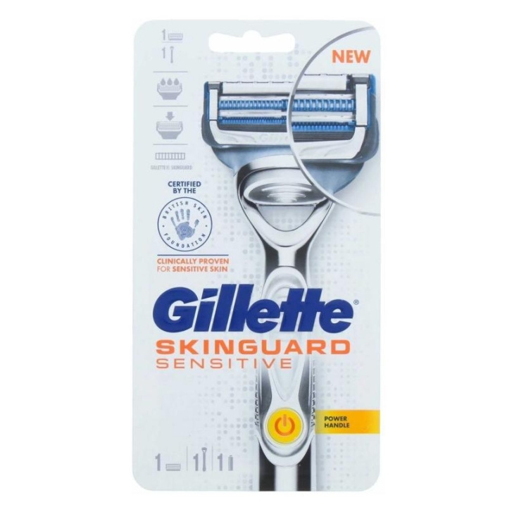 Gillette Skinguard Sensitive Power Razor in the group BEAUTY & HEALTH / Hair & Styling / Shaving & Trimming / Razors & Accessories at TP E-commerce Nordic AB (C19955)