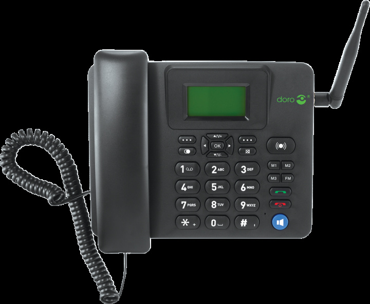 Doro 4100H 4G Desk Phone, Black in the group HOME ELECTRONICS / Audio & Picture / Fixed telephony / Table phones at TP E-commerce Nordic AB (C19971)