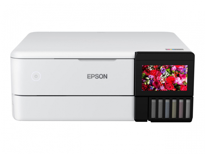 Epson EcoTank ET-8500 Fotoskrivare, Vit in the group COMPUTERS & PERIPHERALS / Printers & Accessories / Printers / Inkjet printers at TP E-commerce Nordic AB (C20020)