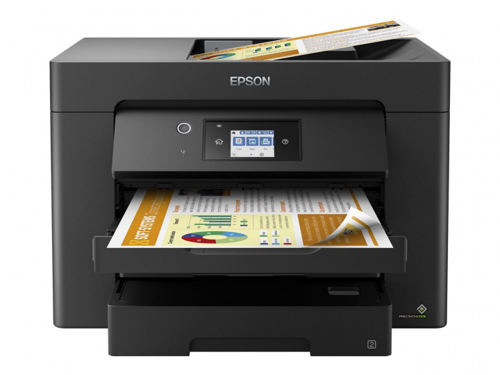 Epson Skrivare WF-7835DTWF, Svart in the group COMPUTERS & PERIPHERALS / Printers & Accessories / Printers / Inkjet printers at TP E-commerce Nordic AB (C20026)
