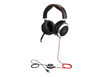 JABRA Evolve 80 Ms Stereo in the group COMPUTERS & PERIPHERALS / Computer accessories / Headset at TP E-commerce Nordic AB (C20223)