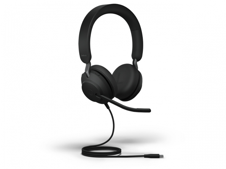 Jabra Office Trådade Hörlurar, Jabra Evolve2 40 USB Uc Stereo Black in the group COMPUTERS & PERIPHERALS / Computer accessories / Headset at TP E-commerce Nordic AB (C20338)