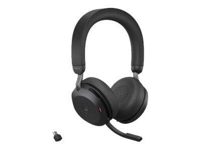 Jabra Office Trådlösa Hörlurar, Jabra Evolve2 75 Link380c Ms Stereo Black in the group COMPUTERS & PERIPHERALS / Computer accessories / Headset at TP E-commerce Nordic AB (C20357)