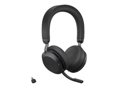 Jabra Office Trådlösa Hörlurar, Jabra Evolve2 75 Link380c Uc Stereo Black in the group COMPUTERS & PERIPHERALS / Computer accessories / Headset at TP E-commerce Nordic AB (C20360)