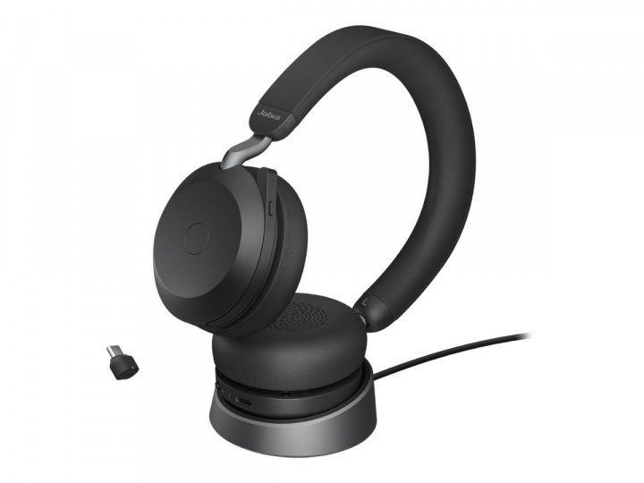 Jabra Office Trådlösa Hörlurar med Laddställ, Jabra Evolve2 75 Link380c Uc Stereo Black in the group COMPUTERS & PERIPHERALS / Computer accessories / Headset at TP E-commerce Nordic AB (C20361)