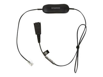 JABRA Smart Cord QD/ RJ9 Avaya in the group COMPUTERS & PERIPHERALS / Computer accessories / Conference telephones at TP E-commerce Nordic AB (C20397)