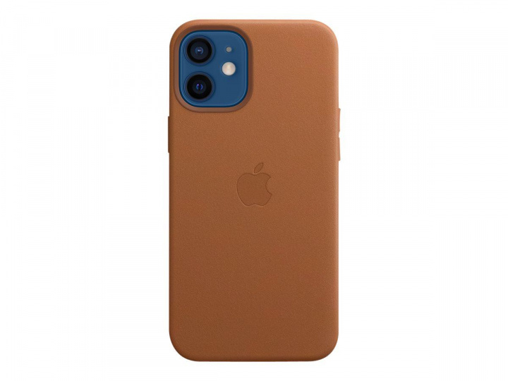Apple iPhone 12 mini Leather Case with MagSafe Saddle Brown in the group SMARTPHONE & TABLETS / Phone cases / Apple / iPhone 12 Mini / Cases at TP E-commerce Nordic AB (C20957)