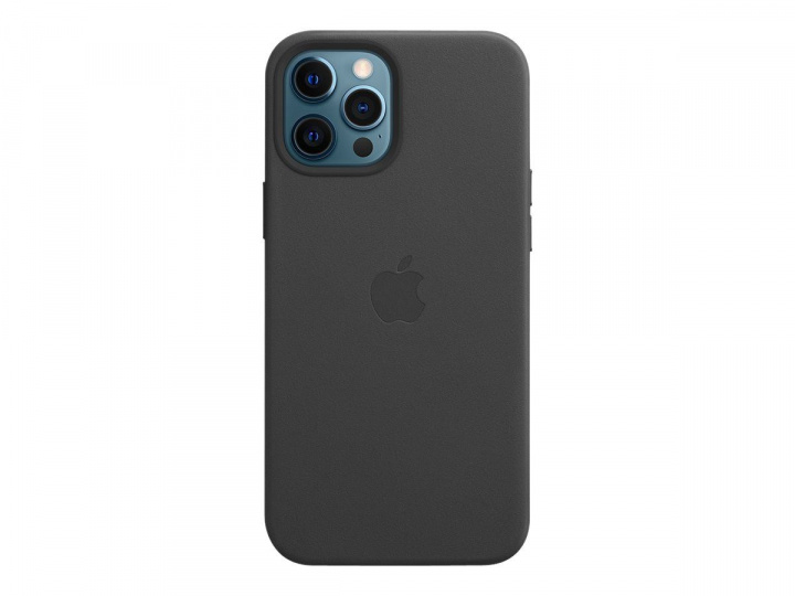 Apple iPhone 12 Pro Max Leather Case with MagSafe Black in the group SMARTPHONE & TABLETS / Phone cases / Apple / iPhone 12 Pro / Cases at TP E-commerce Nordic AB (C20966)