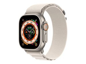 Apple Watch Ultra GPS + Cell 49mm Starlight Alpine Loop - Large in the group Sport, leisure & Hobby / Smartwatch & Activity trackers / Smartwatches at TP E-commerce Nordic AB (C21374)