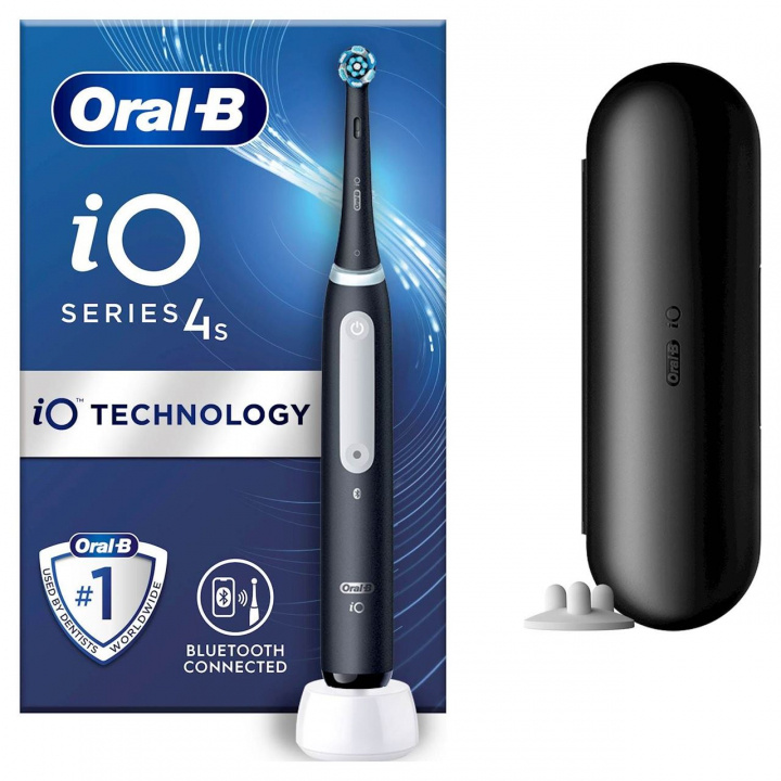 Oral-B iO4s Matt Black in the group BEAUTY & HEALTH / Oral care / Electric toothbrushes at TP E-commerce Nordic AB (C21482)