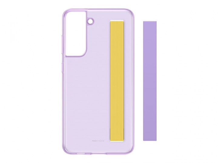 Samsung Clear Strip Cover Galaxy S21 FE Lavender in the group SMARTPHONE & TABLETS / Phone cases / Samsung at TP E-commerce Nordic AB (C21615)