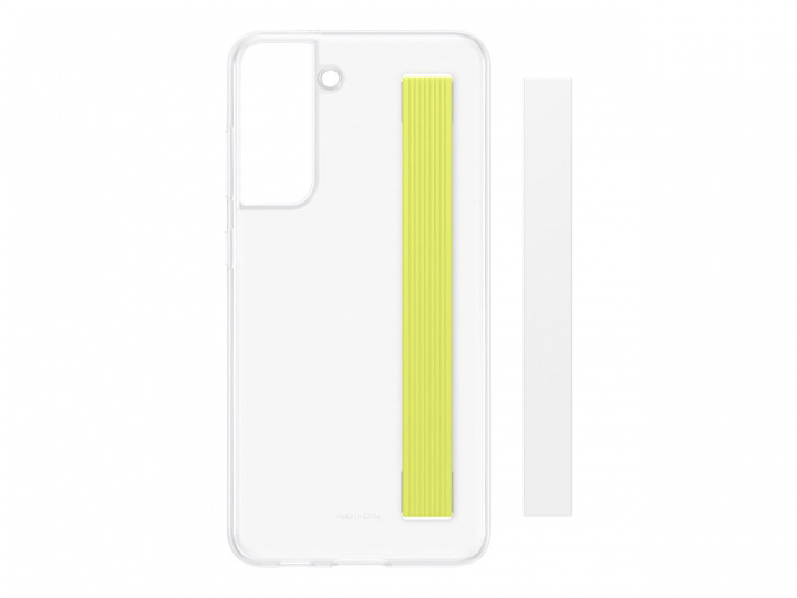 Samsung Clear Strip Cover Galaxy S21 FE White in the group SMARTPHONE & TABLETS / Phone cases / Samsung at TP E-commerce Nordic AB (C21617)