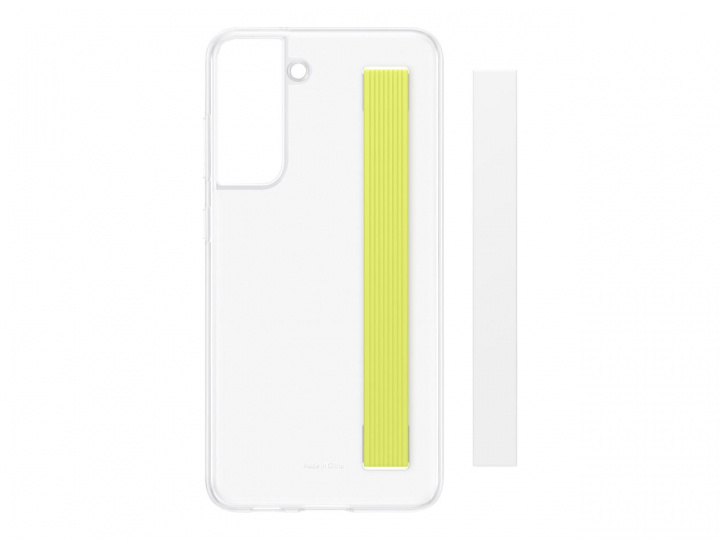 Samsung Clear Strip Cover Galaxy S21 FE White in the group SMARTPHONE & TABLETS / Phone cases / Samsung at TP E-commerce Nordic AB (C21617)