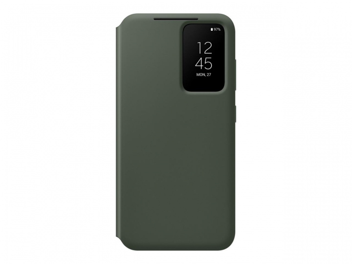 Samsung Galaxy S23 Smart View Wallet Case Green in the group SMARTPHONE & TABLETS / Phone cases / Samsung at TP E-commerce Nordic AB (C21739)