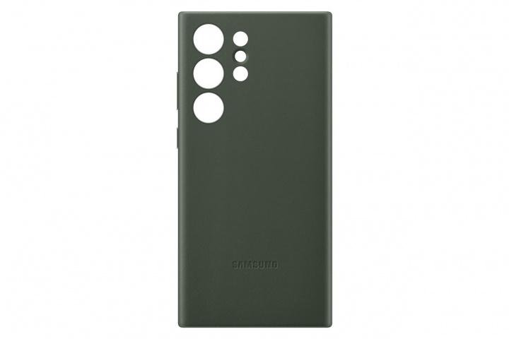 Samsung Galaxy S23 Ultra Leather Case Green in the group SMARTPHONE & TABLETS / Phone cases / Samsung at TP E-commerce Nordic AB (C21757)
