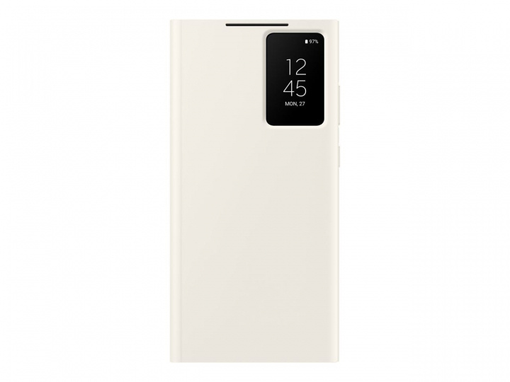 Samsung Galaxy S23 Ultra Smart View Wallet Case Cream in the group SMARTPHONE & TABLETS / Phone cases / Samsung at TP E-commerce Nordic AB (C21771)