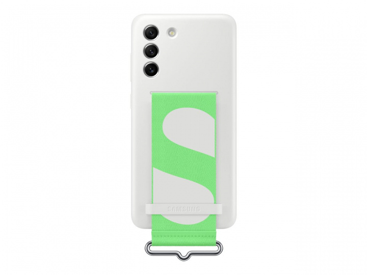 Samsung Silicone Cover W/ Strap Galaxy S21 FE White in the group SMARTPHONE & TABLETS / Phone cases / Samsung at TP E-commerce Nordic AB (C21915)