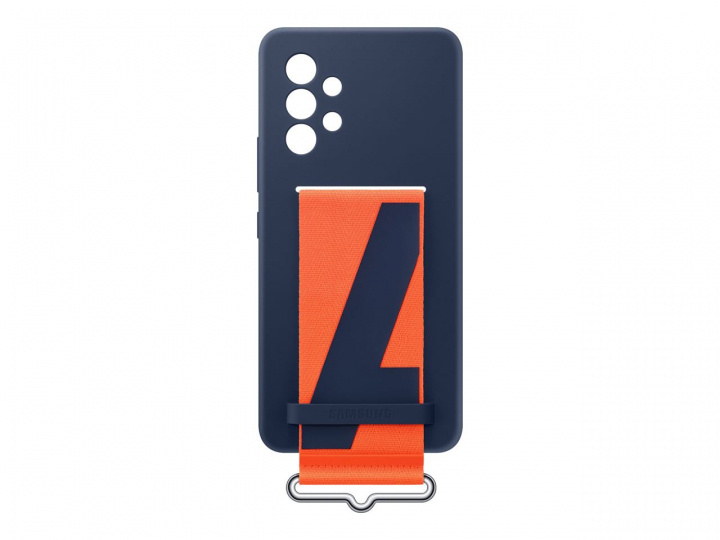 Samsung Silicone Cover With Strap Galaxy A53 Navy in the group SMARTPHONE & TABLETS / Phone cases / Samsung at TP E-commerce Nordic AB (C21916)