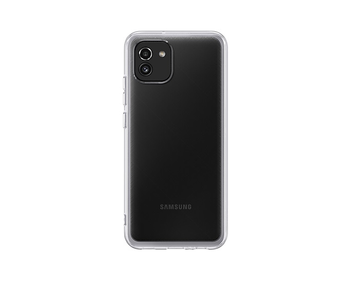 Samsung Soft Clear Cover Galaxy A03 Transparent in the group SMARTPHONE & TABLETS / Phone cases / Samsung at TP E-commerce Nordic AB (C21931)