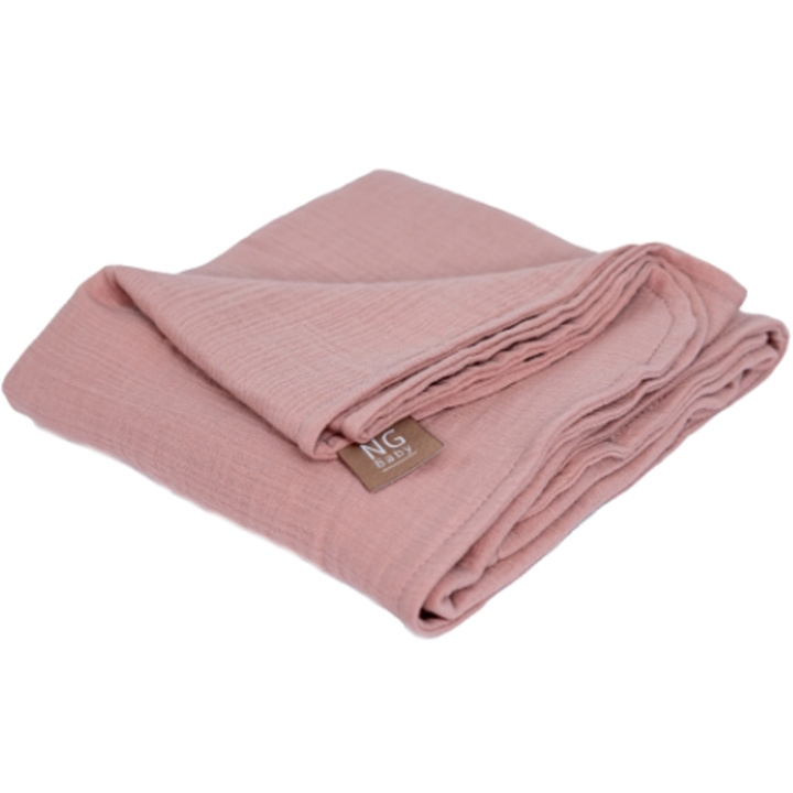 NG Baby Muslinfilt Deluxe Dusty Rose in the group TOYS, KIDS & BABY PRODUCTS / Children\'s textiles / Baby blankets at TP E-commerce Nordic AB (C22113)