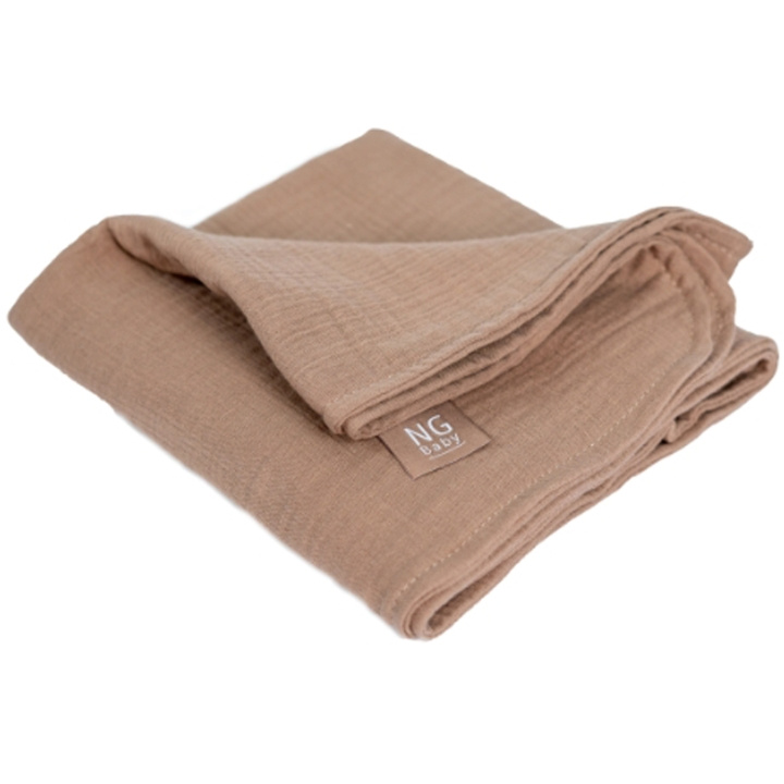 NG Baby Muslinfilt Deluxe Dusty Brown in the group TOYS, KIDS & BABY PRODUCTS / Children\'s textiles / Baby blankets at TP E-commerce Nordic AB (C22114)