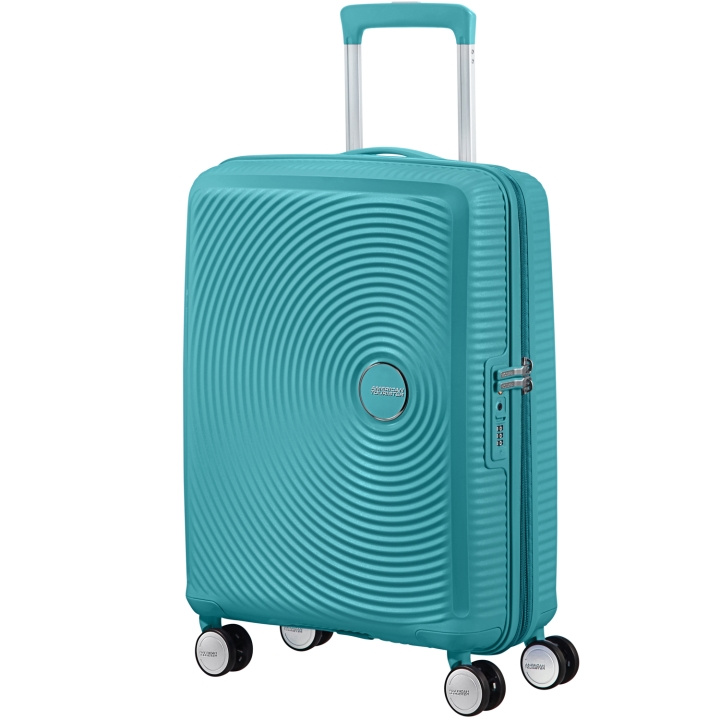 American Tourister Soundbox Kabinväska Exp. 55 Turquoise Tonic in the group Sport, leisure & Hobby / Travel accessories / Suitcases at TP E-commerce Nordic AB (C22186)