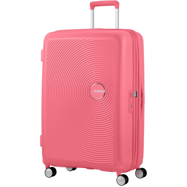 American Tourister Soundbox Resväska 77 Exp. Sun Kissed Coral in the group Sport, leisure & Hobby / Travel accessories / Suitcases at TP E-commerce Nordic AB (C22191)