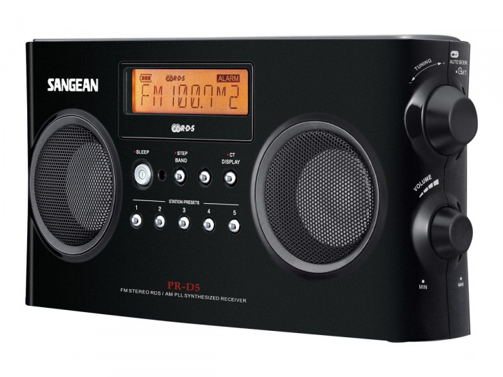 Sangean PRD5BLK svart in the group HOME ELECTRONICS / Audio & Picture / Home cinema, Hifi & Portable / Radio & Alarm clocks / Radio at TP E-commerce Nordic AB (C22378)