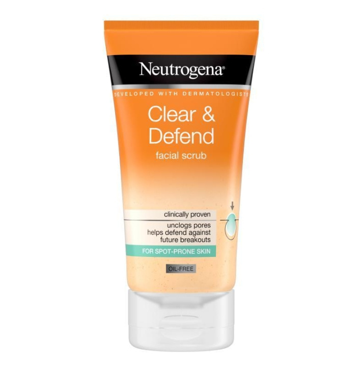 Neutrogena Clear & Defend Facial Scrub 150 ml in the group BEAUTY & HEALTH / Skin care / Face / Cleaning at TP E-commerce Nordic AB (C22601)