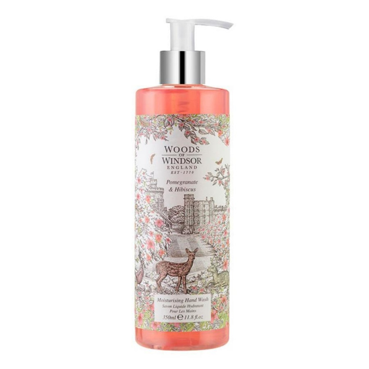Woods of Windsor Pomegranate & Hibiscus Moisturizing Hand Wash 350ml in the group BEAUTY & HEALTH / Skin care / Body health / Bath & Shower gels at TP E-commerce Nordic AB (C22949)