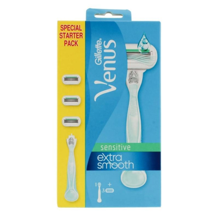 Gillette Venus Sensitive Extra Smooth Starter Pack in the group BEAUTY & HEALTH / Hair & Styling / Shaving & Trimming / Razors & Accessories at TP E-commerce Nordic AB (C22987)