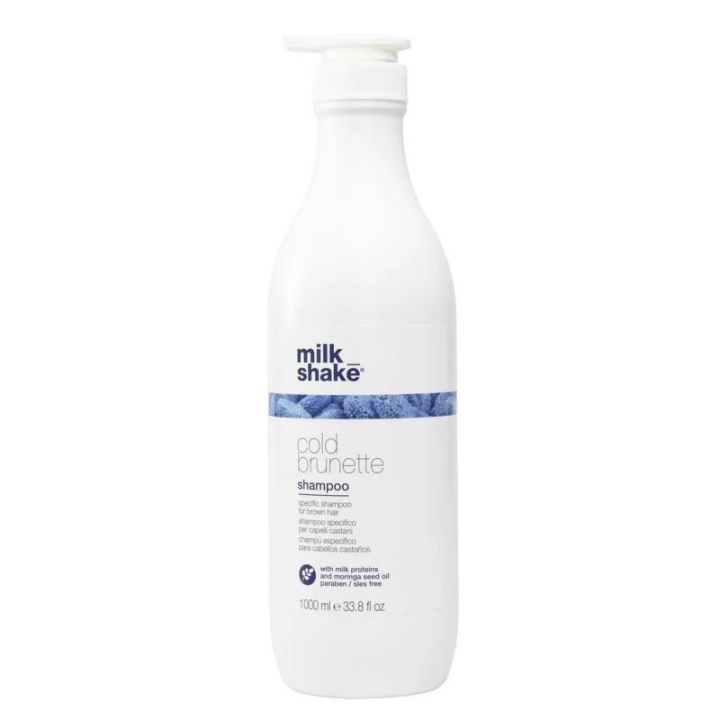 Milk_Shake Cold Brunette Shampoo 1000ml in the group BEAUTY & HEALTH / Hair & Styling / Hair care / Hair Dye / Silver shampoo at TP E-commerce Nordic AB (C23011)
