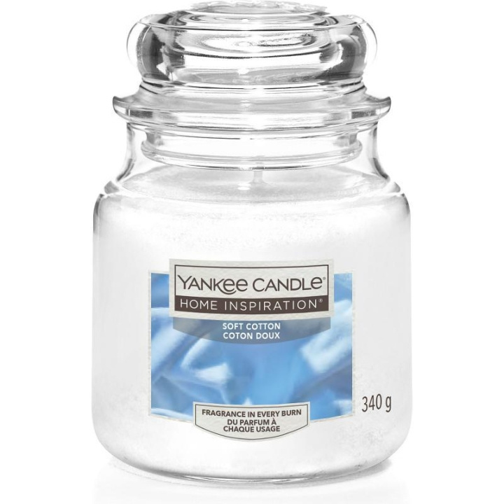 Yankee Candle Home Inspiration Medium Soft Cotton 340g in the group BEAUTY & HEALTH / Fragrance & Perfume / Other fragrances / Scented candles at TP E-commerce Nordic AB (C23058)